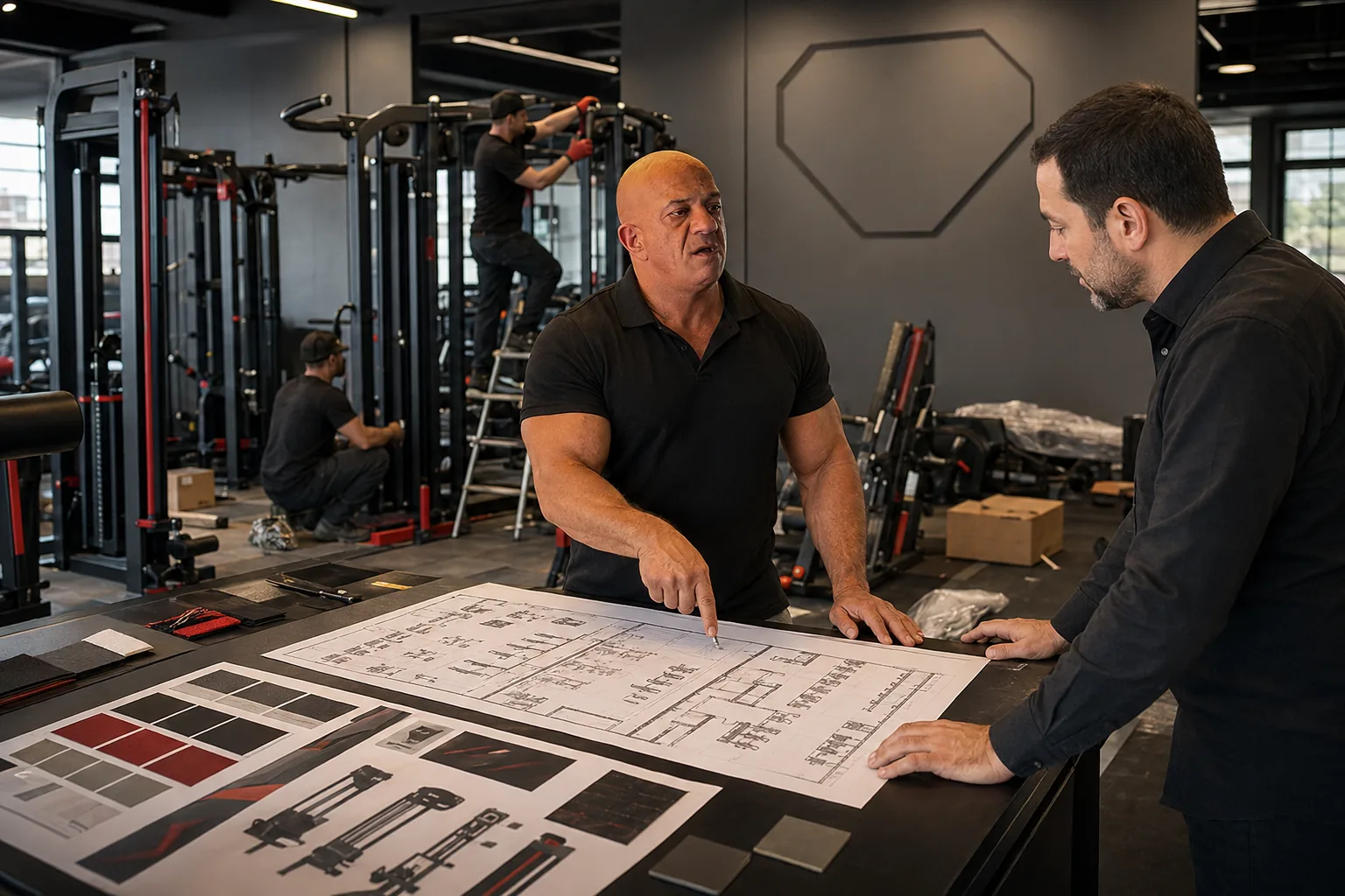 Gym setup & custom branding — Akmal Kadri